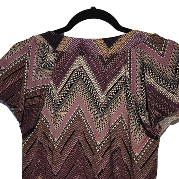 Love Tease Purple and Brown Blouse Small Pre-owned - Picture 7 of 7